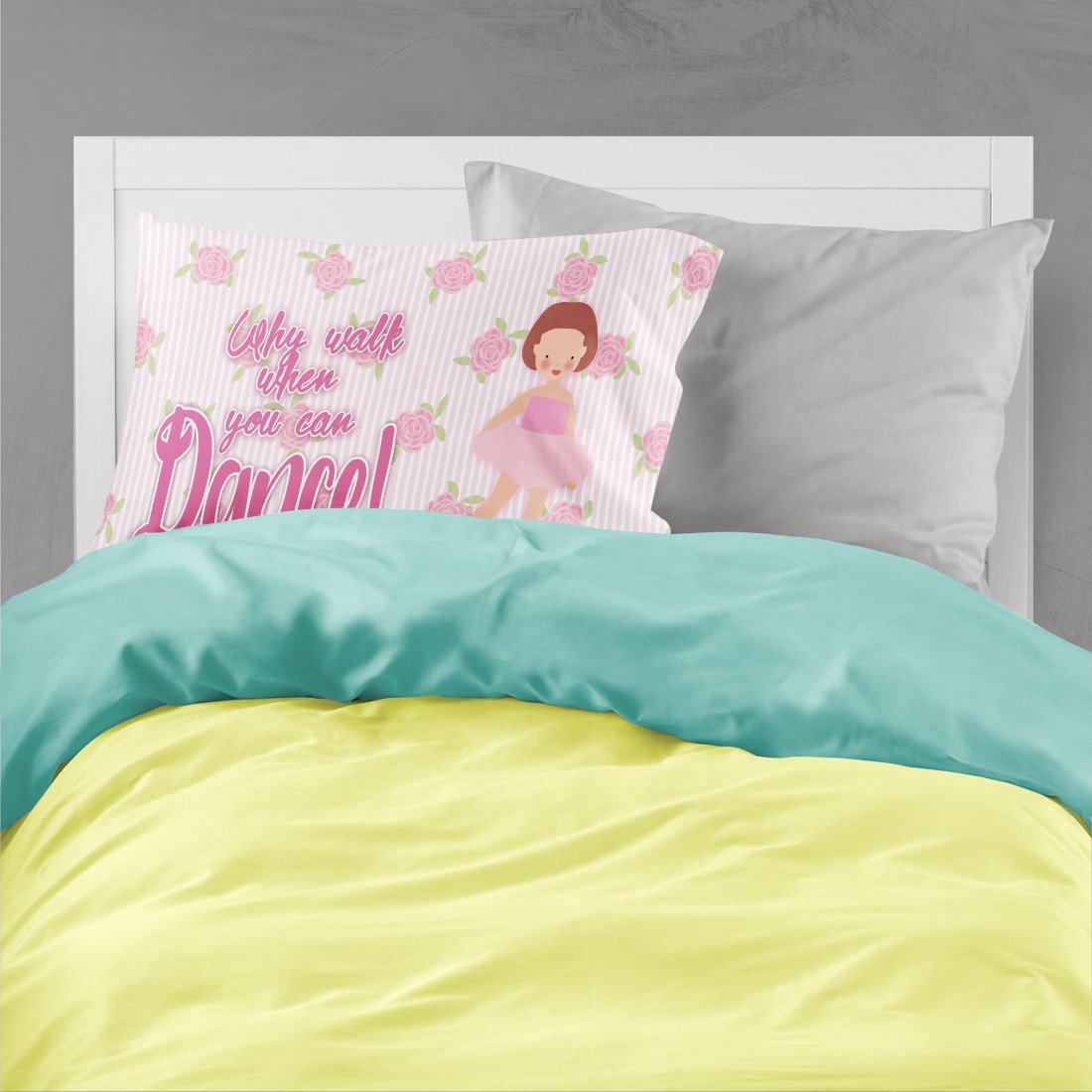 Ballet Red Short Hair Standard Pillowcase Lightweight Super Soft Easy Care Decorative Artwork Pillowcase, Standard