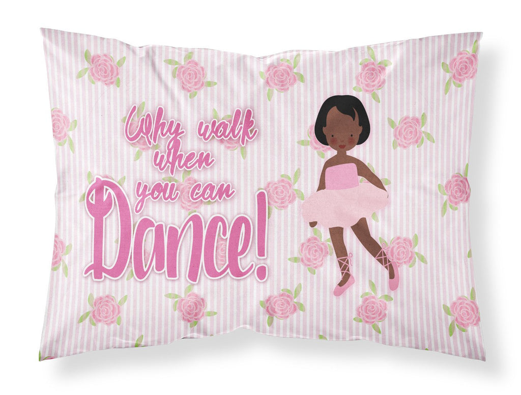 Ballet African American Short Hair Standard Pillowcase Lightweight Super Soft Easy Care Decorative Artwork Pillowcase, Standard