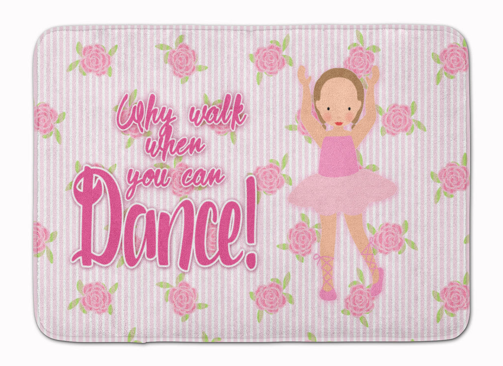 Ballet Brown Short Hair Memory Foam Kitchen Mat Machine Washable Anti-Fatigue Cushion Comfort Bath or Kitchen Rug