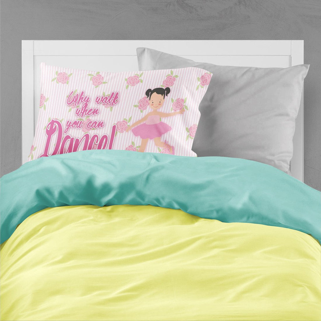 Ballet Pigtails Standard Pillowcase Lightweight Super Soft Easy Care Decorative Artwork Pillowcase, Standard