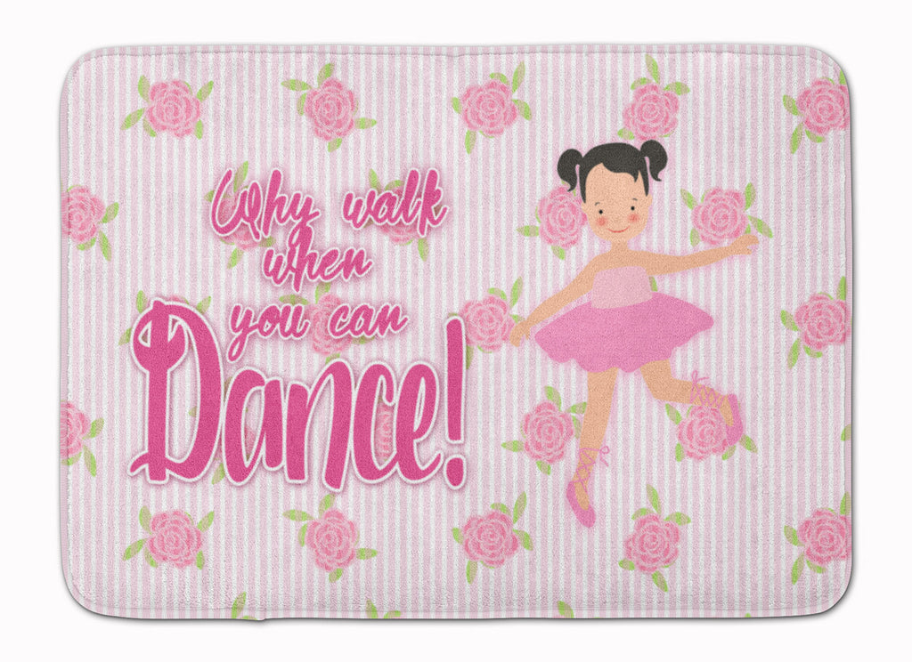 Ballet Pigtails Memory Foam Kitchen Mat Machine Washable Anti-Fatigue Cushion Comfort Bath or Kitchen Rug