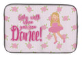 Ballet Long Blonde Hair Dish Drying Mat Absorbent Dish Drying Mat Pad for Kitchen Counter Dish Drainer Mat for Countertop, 14 x 21", Multicolor