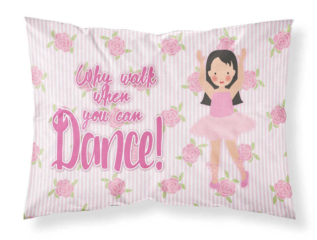 Ballet Long Dark Hair Standard Pillowcase Lightweight Super Soft Easy Care Decorative Artwork Pillowcase, Standard