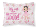 Ballet Long Dark Hair Standard Pillowcase Lightweight Super Soft Easy Care Decorative Artwork Pillowcase, Standard