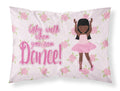 Ballet Long Hair African American Standard Pillowcase Lightweight Super Soft Easy Care Decorative Artwork Pillowcase, Standard
