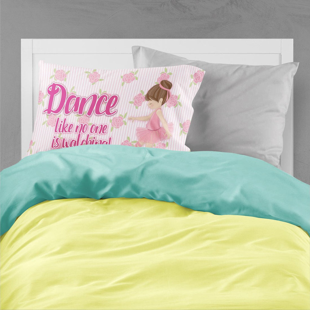 Ballet Dance Brunette Standard Pillowcase Lightweight Super Soft Easy Care Decorative Artwork Pillowcase, Standard