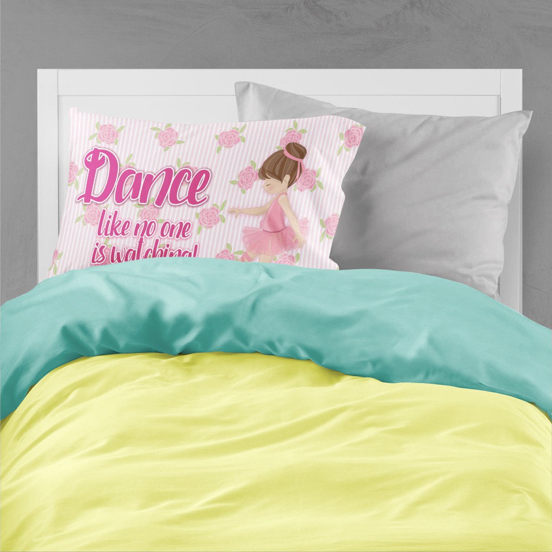 Ballet Dance Brunette Standard Pillowcase Lightweight Super Soft Easy Care Decorative Artwork Pillowcase, Standard
