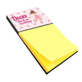 Ballet Dance Brunette Watercolor Sticky Note Holder Refillable Dispenser Desk Accessory 3x3 Pad Gift