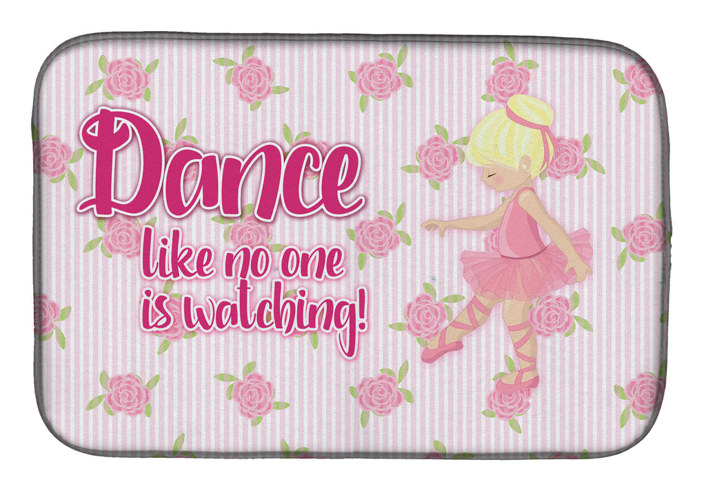 Ballet Dance Blonde Dish Drying Mat Absorbent Dish Drying Mat Pad for Kitchen Counter Dish Drainer Mat for Countertop, 14 x 21", Multicolor