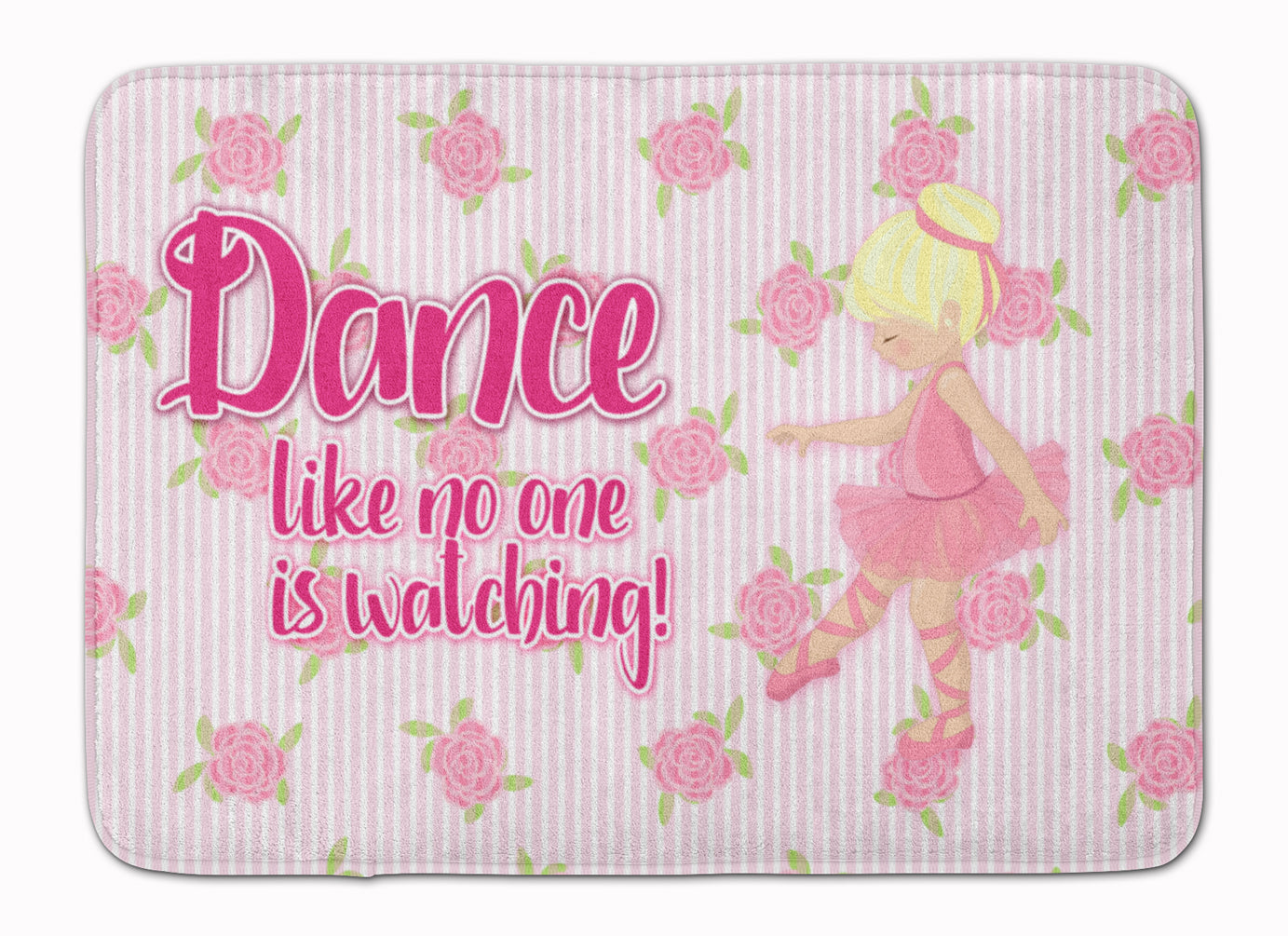 Ballet Dance Blonde Memory Foam Kitchen Mat Machine Washable Anti-Fatigue Cushion Comfort Bath or Kitchen Rug