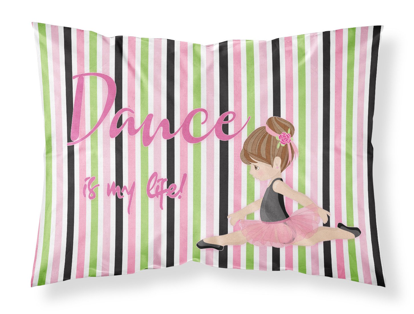 Ballet Dance is my Life Brunette Standard Pillowcase Lightweight Super Soft Easy Care Decorative Artwork Pillowcase, Standard