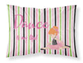 Ballet Dance is my Life Red Standard Pillowcase Lightweight Super Soft Easy Care Decorative Artwork Pillowcase, Standard