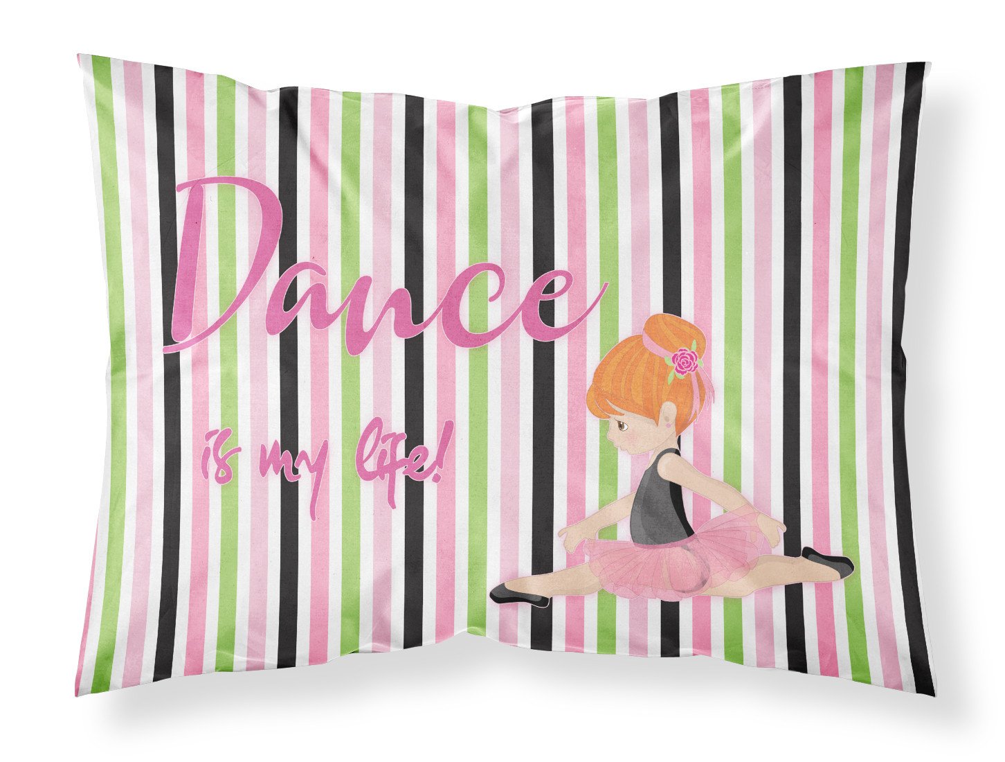 Ballet Dance is my Life Red Standard Pillowcase Lightweight Super Soft Easy Care Decorative Artwork Pillowcase, Standard