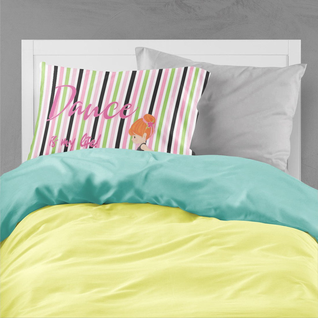 Ballet Dance is my Life Red Standard Pillowcase Lightweight Super Soft Easy Care Decorative Artwork Pillowcase, Standard