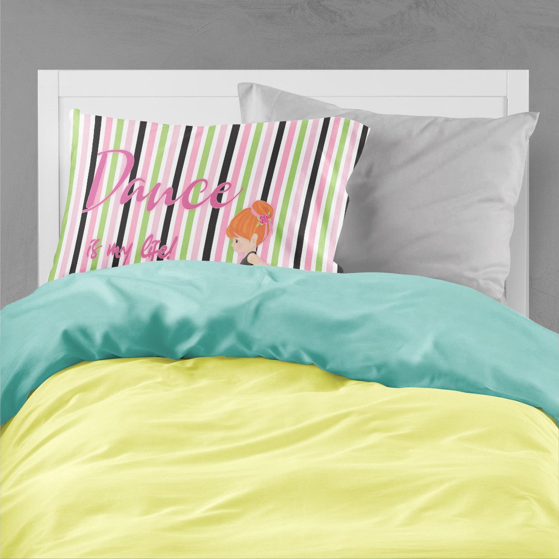 Ballet Dance is my Life Red Standard Pillowcase Lightweight Super Soft Easy Care Decorative Artwork Pillowcase, Standard
