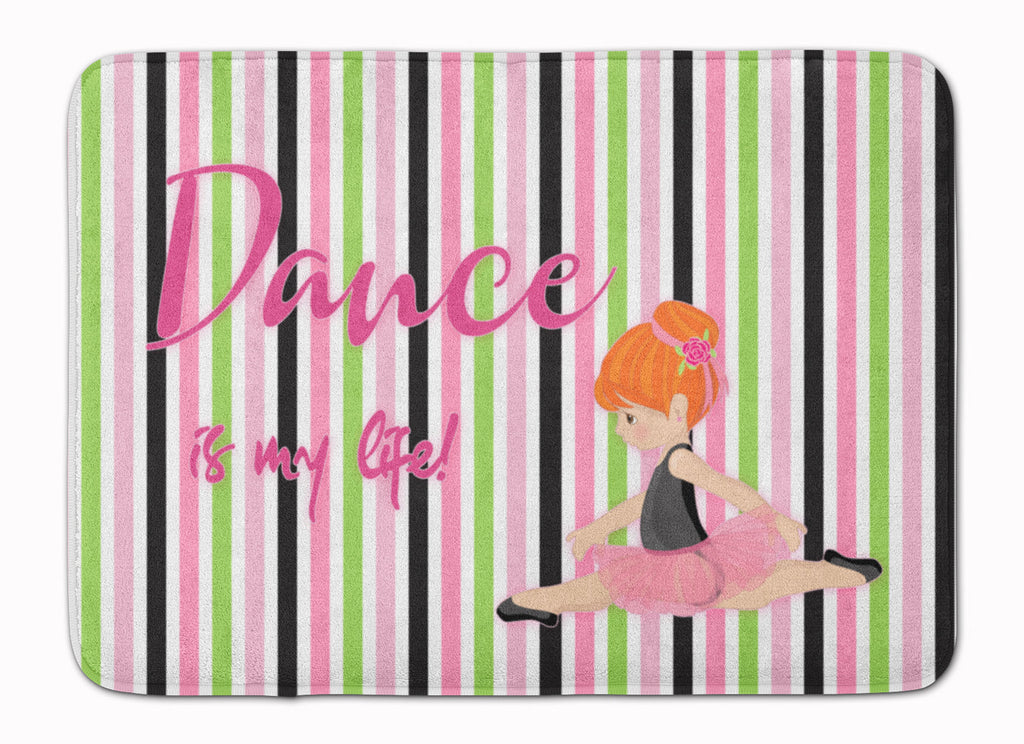 Ballet Dance is my Life Red Memory Foam Kitchen Mat Machine Washable Anti-Fatigue Cushion Comfort Bath or Kitchen Rug