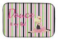 Ballet Dance is my Life Blonde Dish Drying Mat Absorbent Dish Drying Mat Pad for Kitchen Counter Dish Drainer Mat for Countertop, 14 x 21", Multicolor