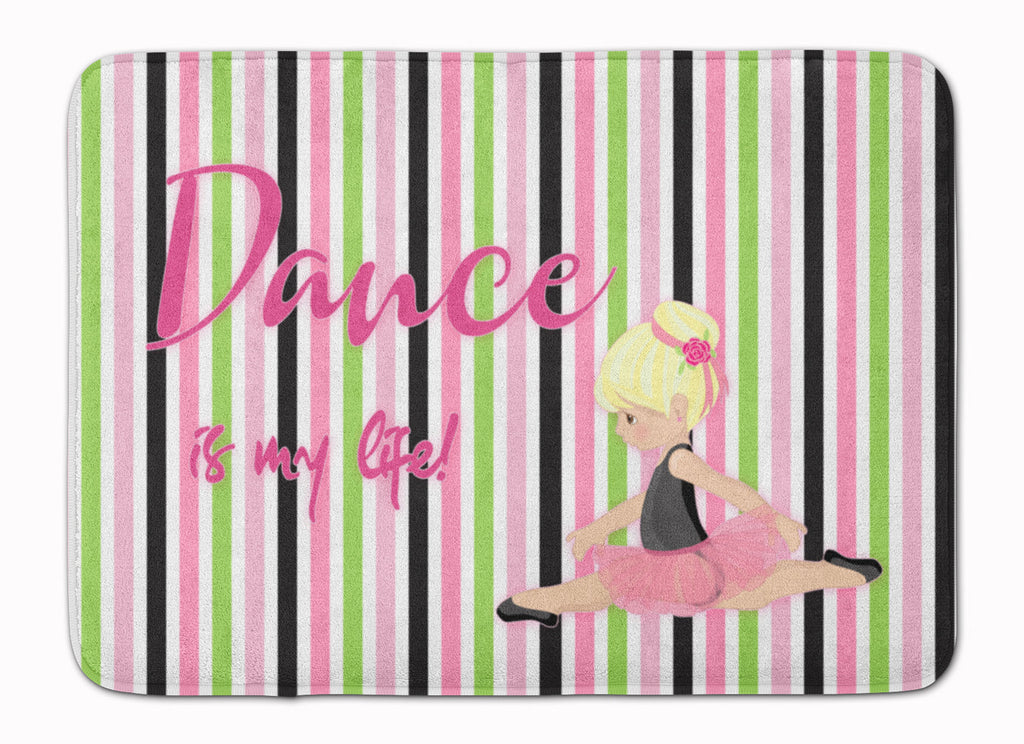Ballet Dance is my Life Blonde Memory Foam Kitchen Mat Machine Washable Anti-Fatigue Cushion Comfort Bath or Kitchen Rug