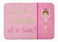 Ballet in 8 Counts Brunette Memory Foam Kitchen Mat Machine Washable Anti-Fatigue Cushion Comfort Bath or Kitchen Rug