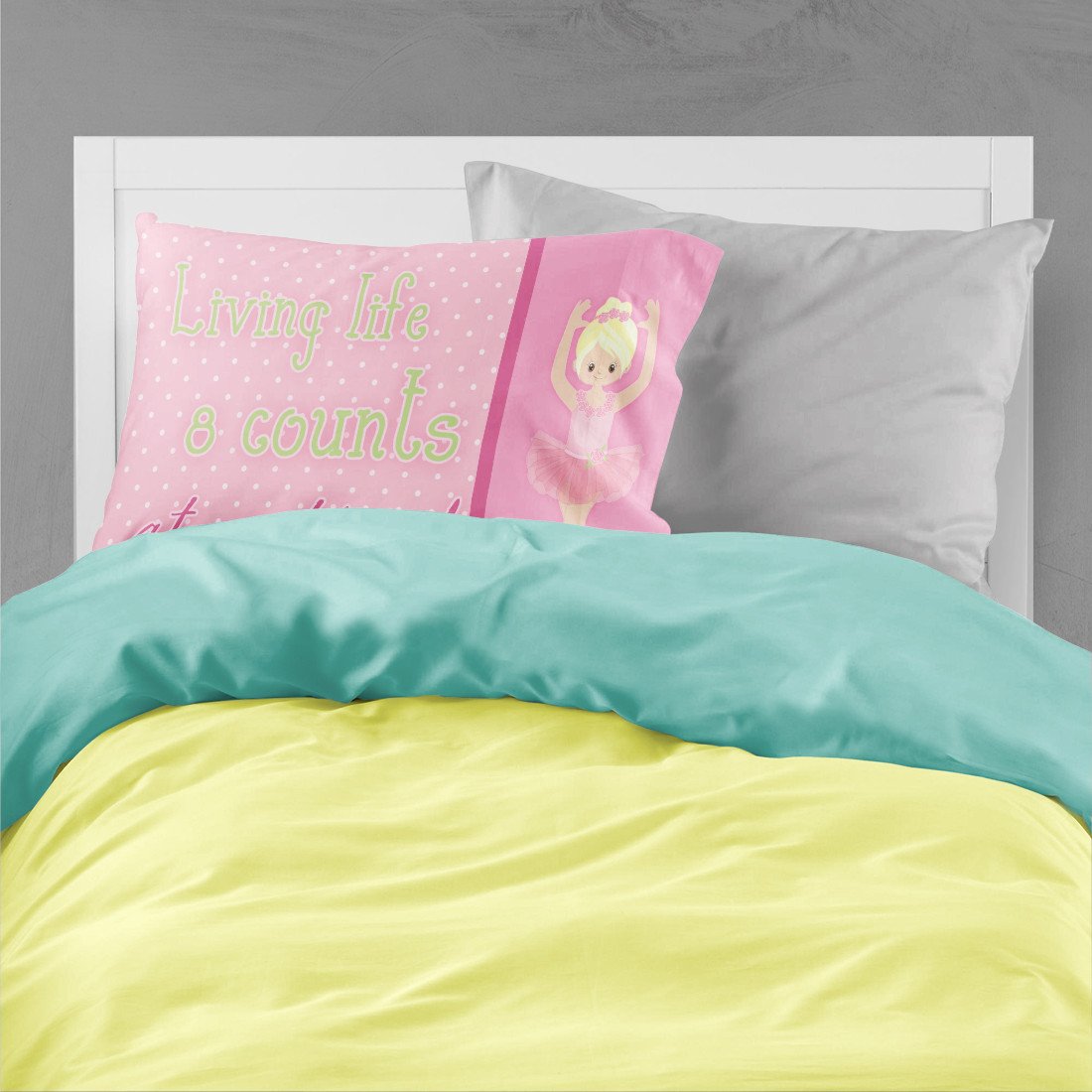 Ballet in 8 Counts Blonde Standard Pillowcase Lightweight Super Soft Easy Care Decorative Artwork Pillowcase, Standard