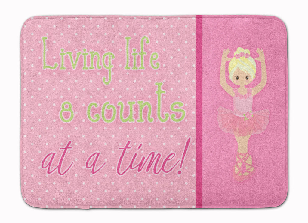 Ballet in 8 Counts Blonde Memory Foam Kitchen Mat Machine Washable Anti-Fatigue Cushion Comfort Bath or Kitchen Rug