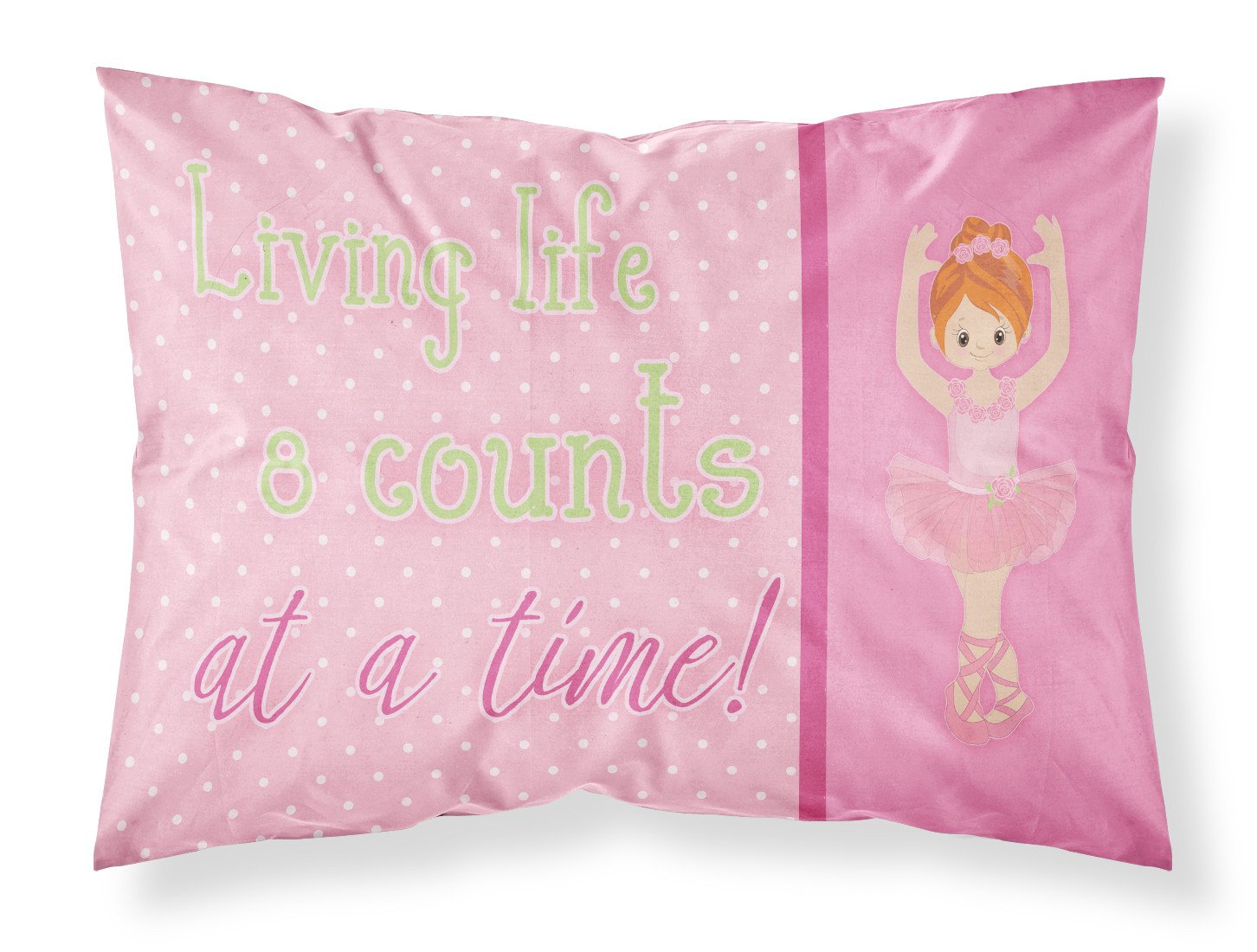 Ballet in 8 Counts Red Hair Standard Pillowcase Lightweight Super Soft Easy Care Decorative Artwork Pillowcase, Standard