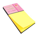 Ballet in 8 Counts Red Hair Watercolor Sticky Note Holder Refillable Dispenser Desk Accessory 3x3 Pad Gift