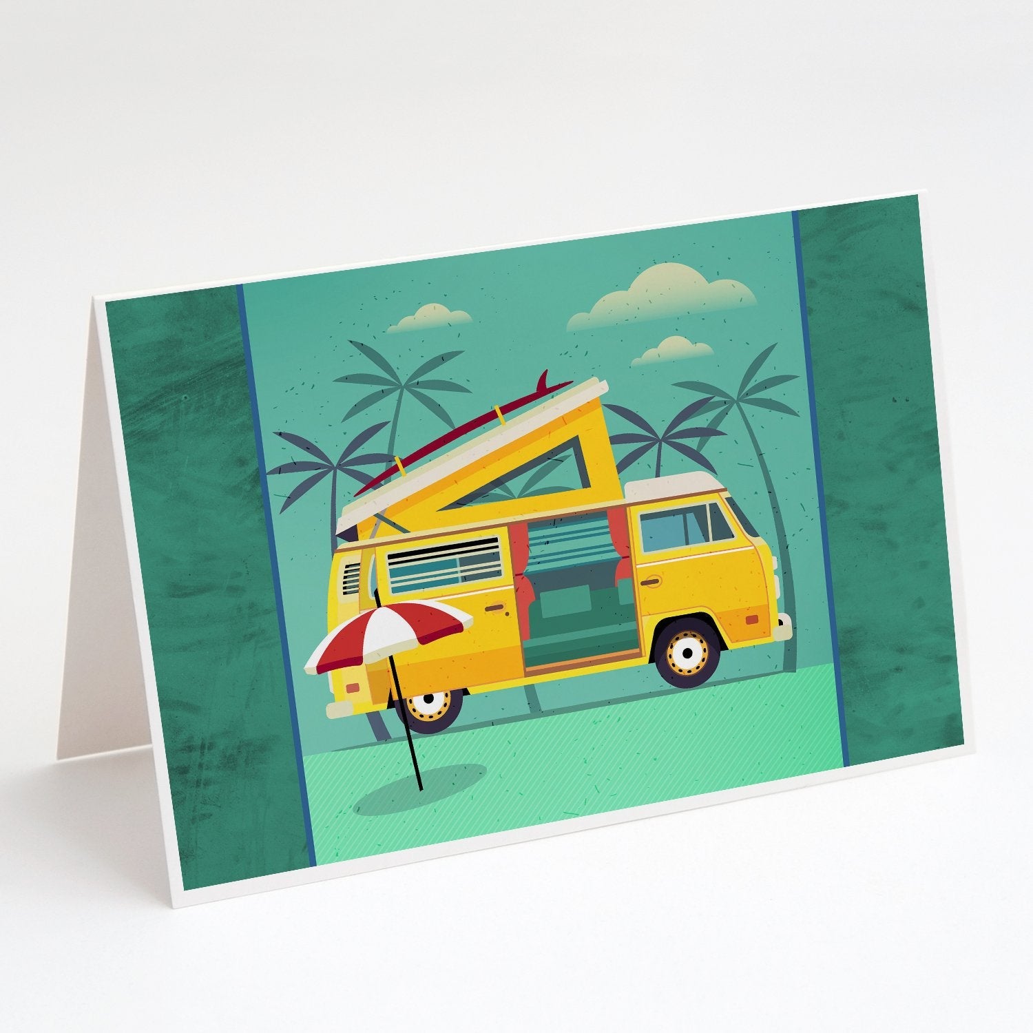 Greatest Adventure Camper Van Greeting Cards Pack of 8 Blank Cards with Envelopes Whimsical A7 Size 5x7