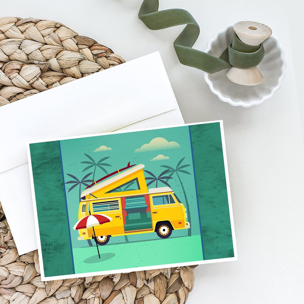 Greatest Adventure Camper Van Greeting Cards Pack of 8 Blank Cards with Envelopes Whimsical A7 Size 5x7