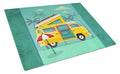 Greatest Adventure Camper Van Cutting Board Tempered Glass Kitchen Cutting Surface, Heat Resistant Chopping, Non-Slip Feet, Food Prep & Serving
