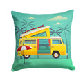 Greatest Adventure Camper Van Decorative Throw Pillow 14x14 Indoor Outdoor Accent Cushion, Fabric Cover with Insert for Sofa, Bed, Porch & Living Room