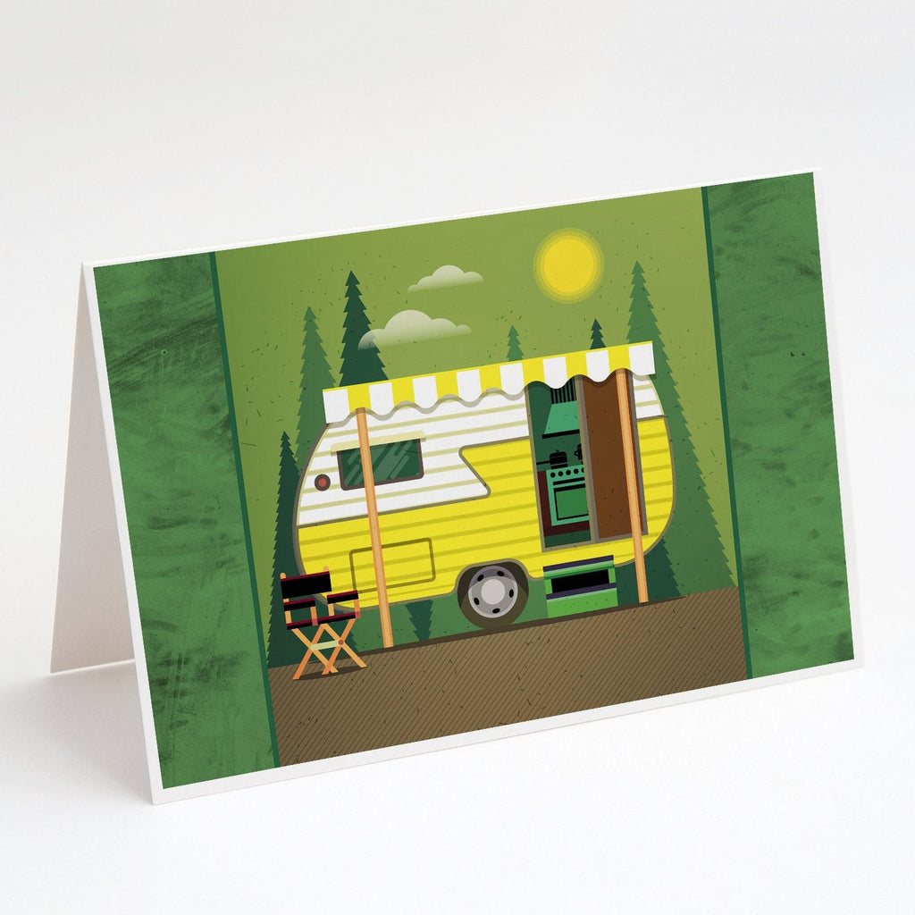 Greatest Adventure Retro Camper Greeting Cards Pack of 8 Blank Cards with Envelopes Whimsical A7 Size 5x7