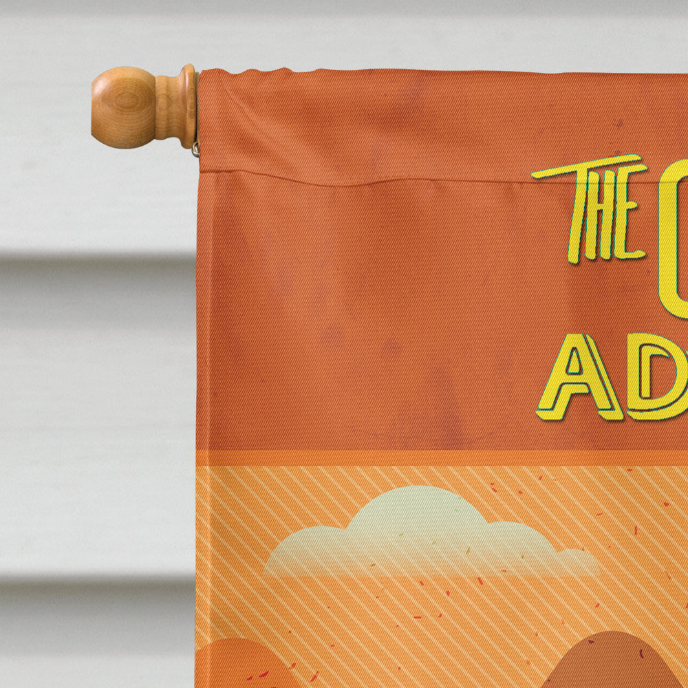 Greatest Adventure New Camper House Flag 28x40 Porch Sleeve Pole Decorative Outside Yard Banner Artwork Wall Hanging, Polyester