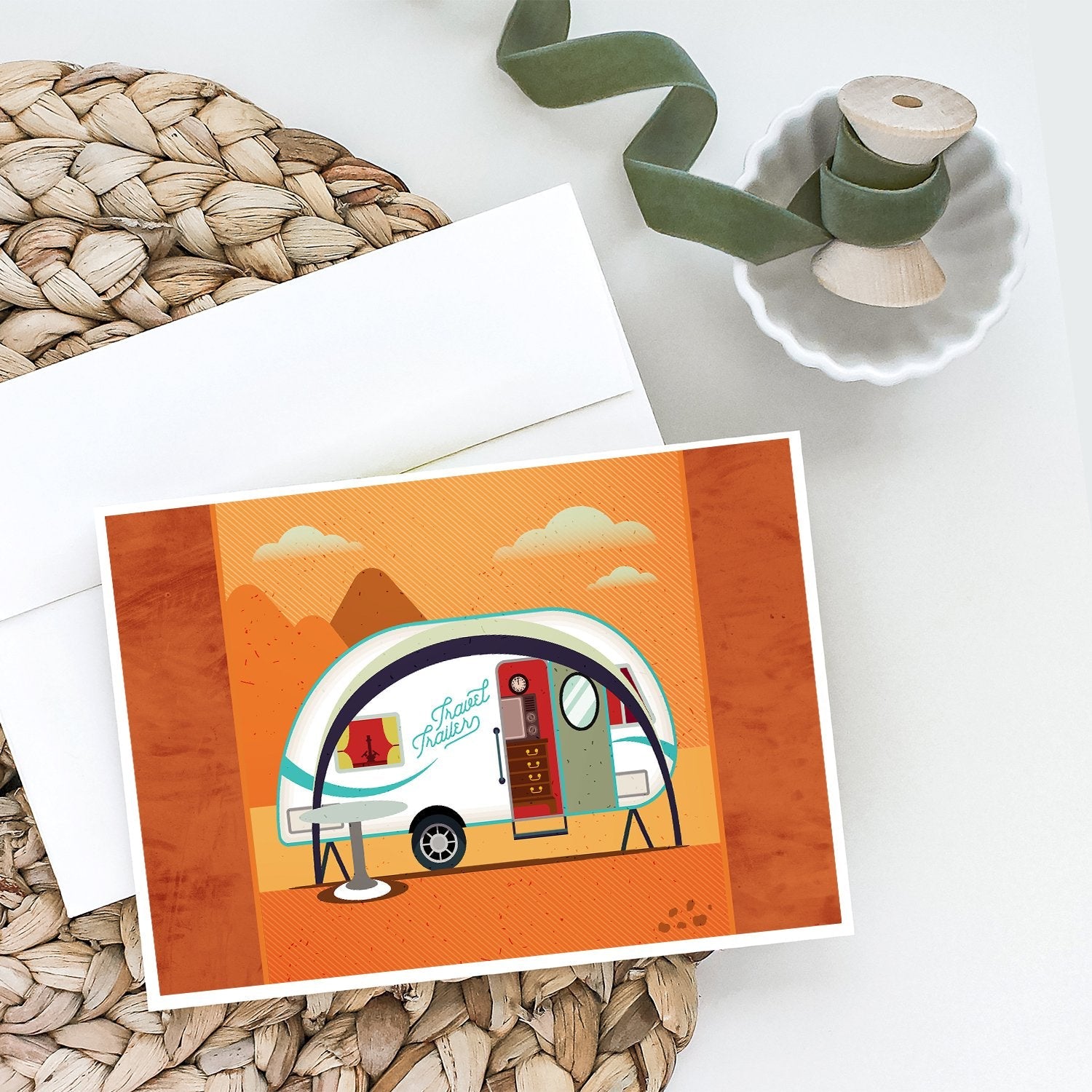 Greatest Adventure New Camper Greeting Cards Pack of 8 Blank Cards with Envelopes Whimsical A7 Size 5x7