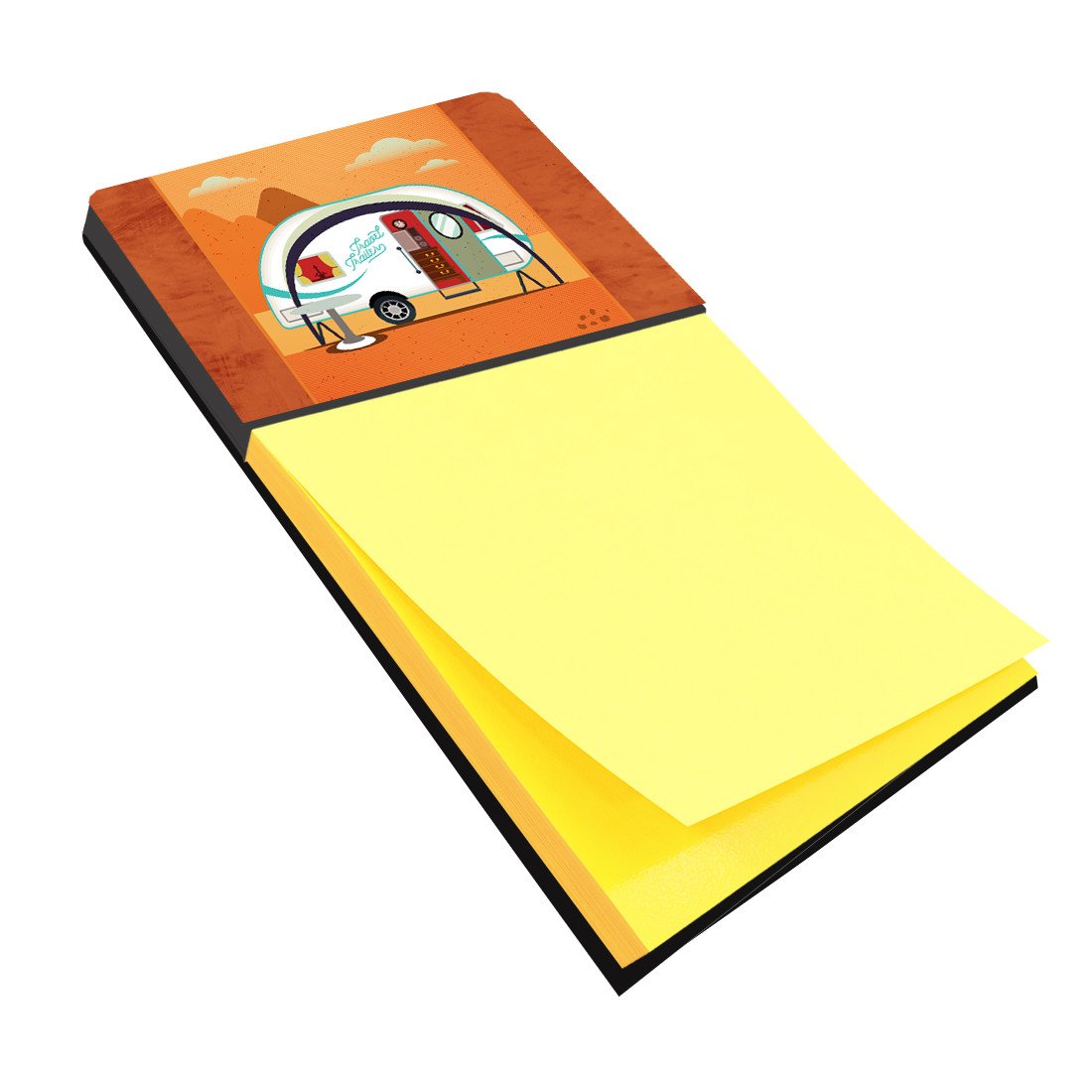Greatest Adventure New Camper Watercolor Sticky Note Holder Refillable Dispenser Desk Accessory 3x3 Pad Gift