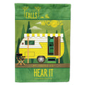 Be in the Woods Retro Camper House Flag 28x40 Porch Sleeve Pole Decorative Outside Yard Banner Artwork Wall Hanging, Polyester