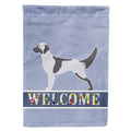 English Setter Welcome House Flag 28x40 Porch Sleeve Pole Decorative Outside Yard Banner Artwork Wall Hanging, Polyester