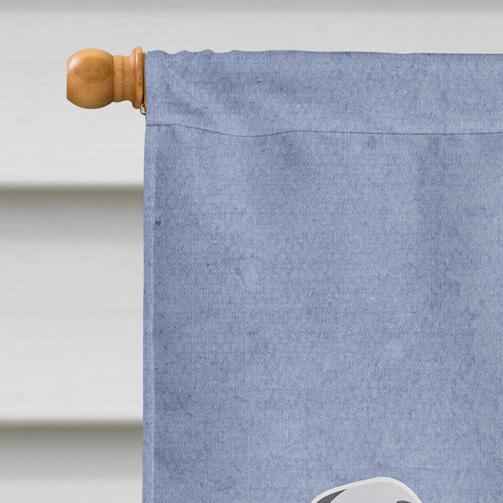 English Setter Welcome House Flag 28x40 Porch Sleeve Pole Decorative Outside Yard Banner Artwork Wall Hanging, Polyester