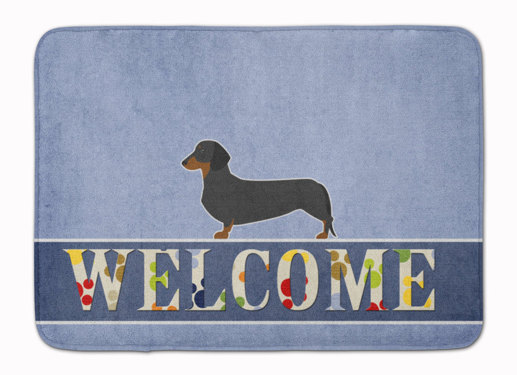 Dachshund Welcome Memory Foam Kitchen Mat Machine Washable Anti-Fatigue Cushion Comfort Bath or Kitchen Rug
