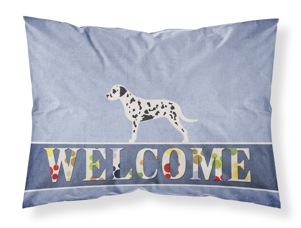 Dalmatian Welcome Standard Pillowcase Lightweight Super Soft Easy Care Decorative Artwork Pillowcase, Standard