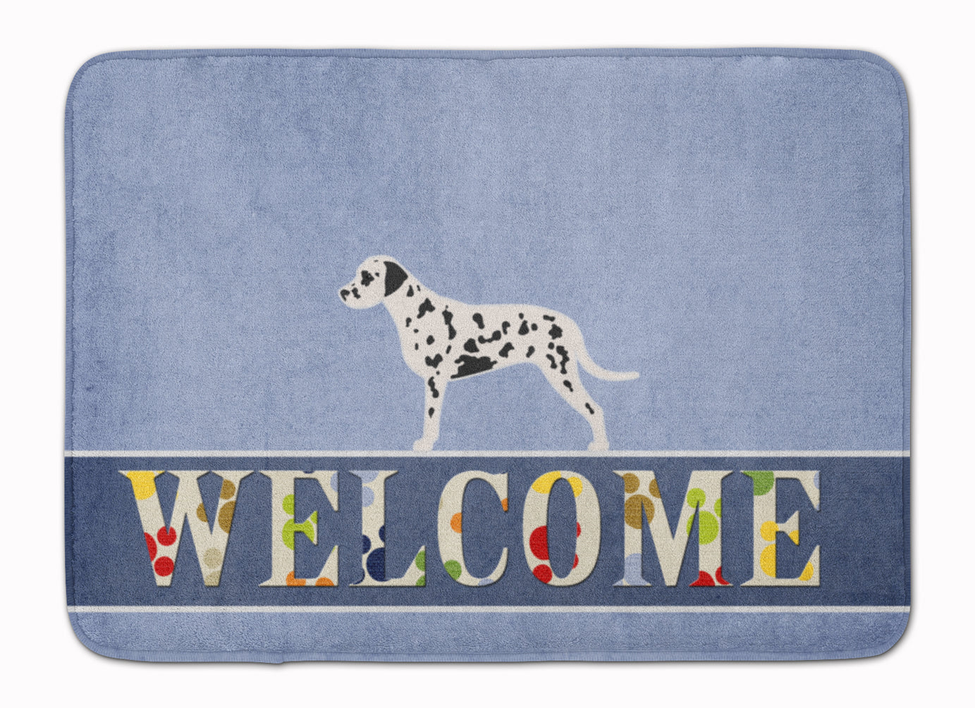 Dalmatian Welcome Memory Foam Kitchen Mat Machine Washable Anti-Fatigue Cushion Comfort Bath or Kitchen Rug