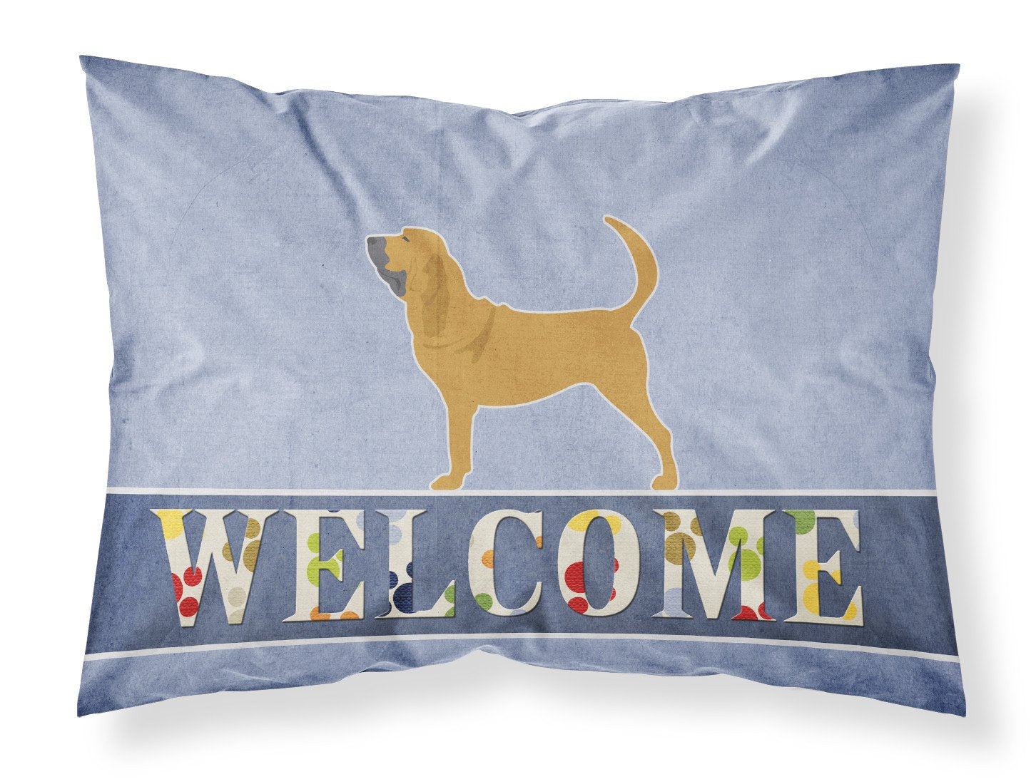 Bloodhound Welcome Standard Pillowcase Lightweight Super Soft Easy Care Decorative Artwork Pillowcase, Standard