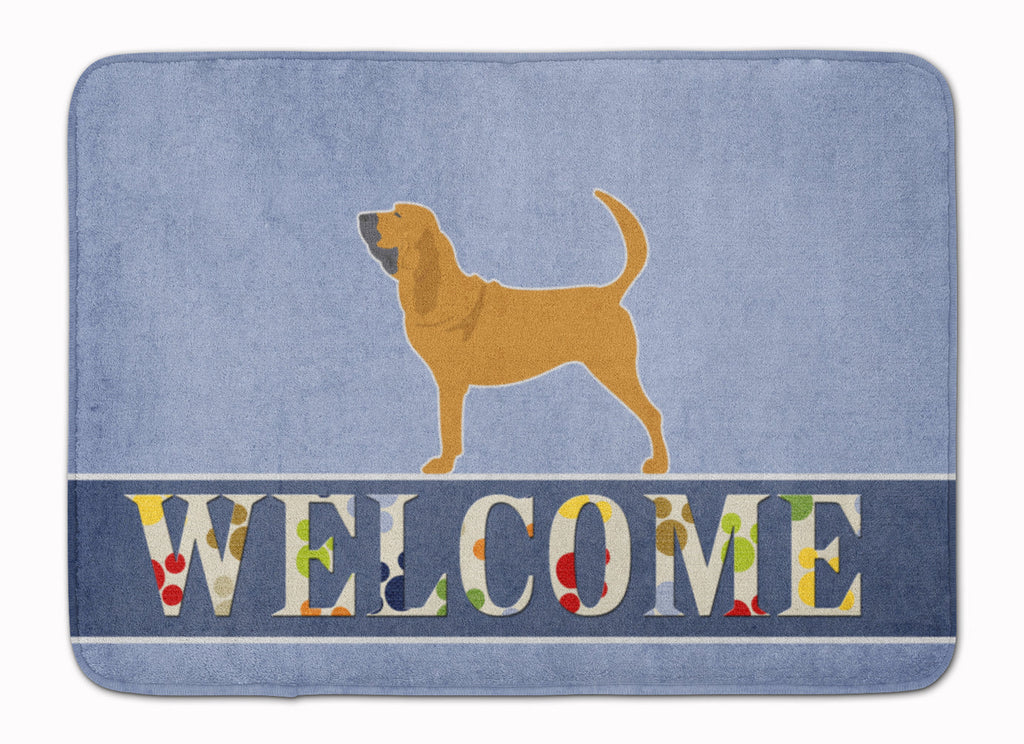 Bloodhound Welcome Memory Foam Kitchen Mat Machine Washable Anti-Fatigue Cushion Comfort Bath or Kitchen Rug