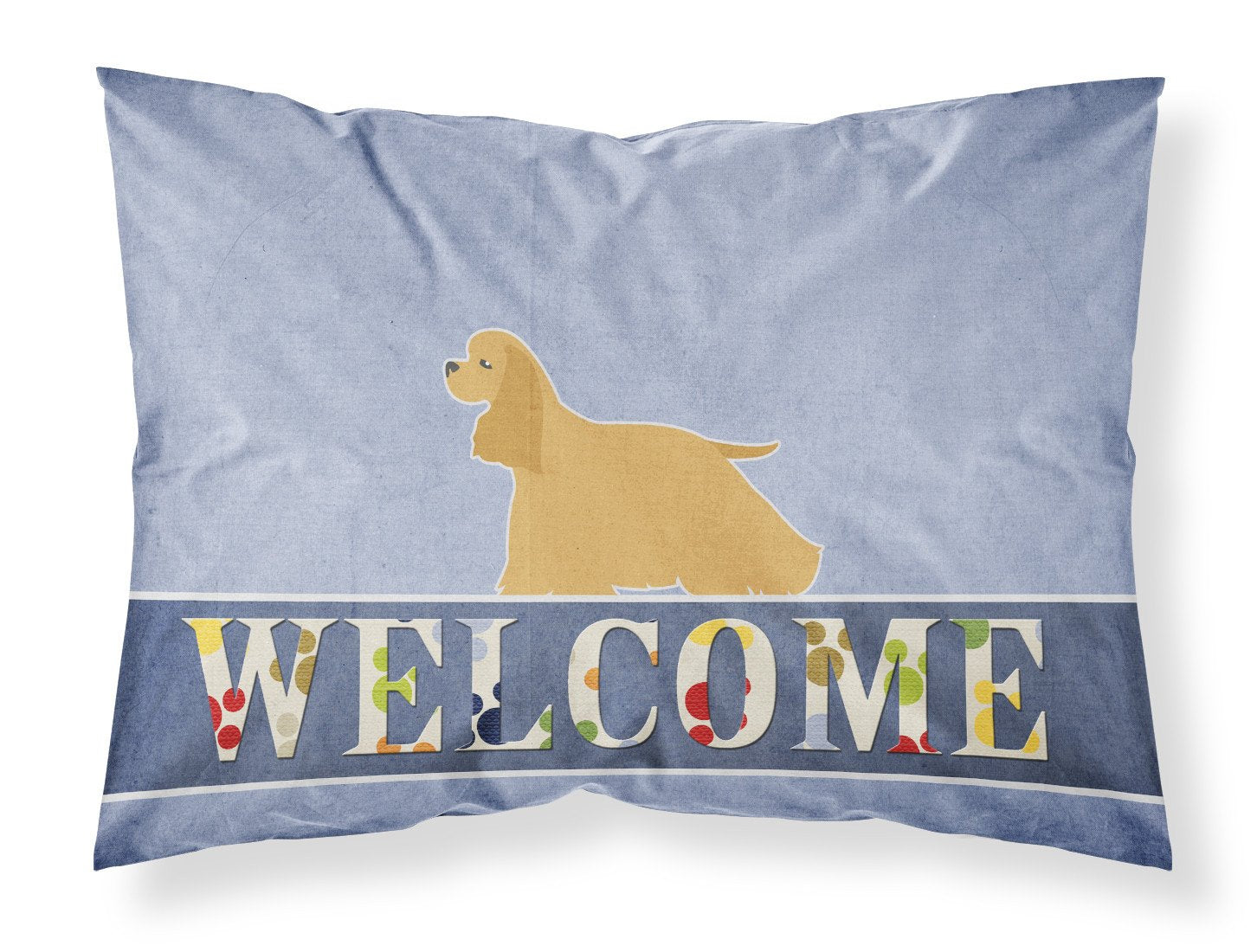 Cocker Spaniel Welcome Standard Pillowcase Lightweight Super Soft Easy Care Decorative Artwork Pillowcase, Standard
