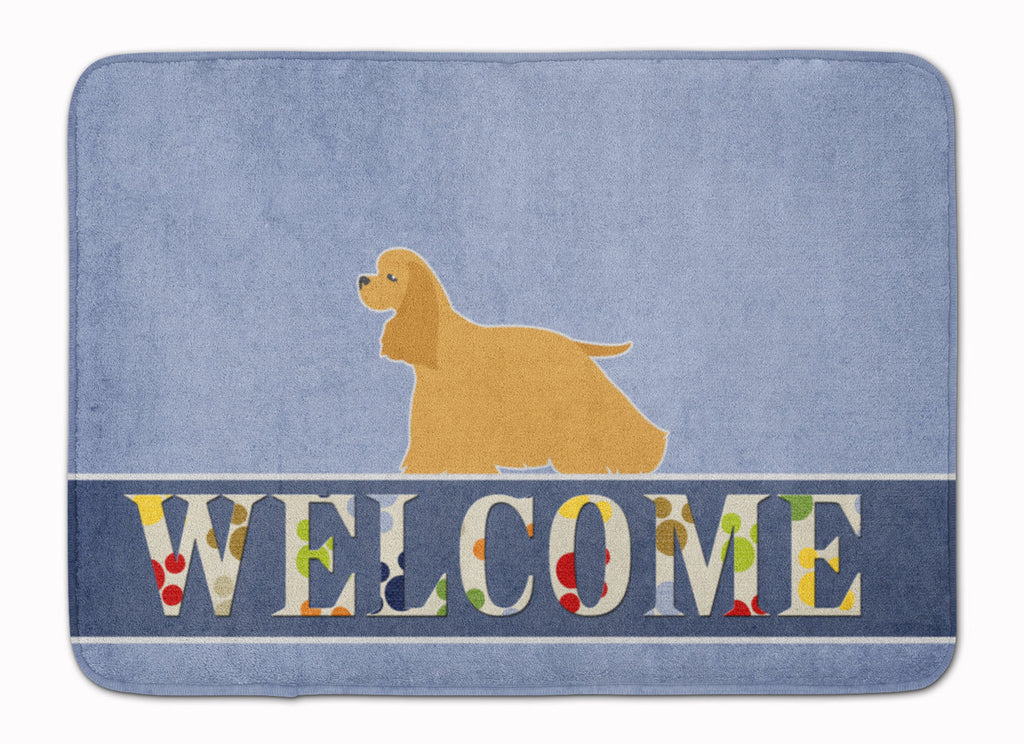 Cocker Spaniel Welcome Memory Foam Kitchen Mat Machine Washable Anti-Fatigue Cushion Comfort Bath or Kitchen Rug
