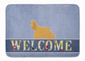Cocker Spaniel Welcome Memory Foam Kitchen Mat Machine Washable Anti-Fatigue Cushion Comfort Bath or Kitchen Rug