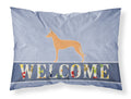 Pharaoh Hound Welcome Standard Pillowcase Lightweight Super Soft Easy Care Decorative Artwork Pillowcase, Standard