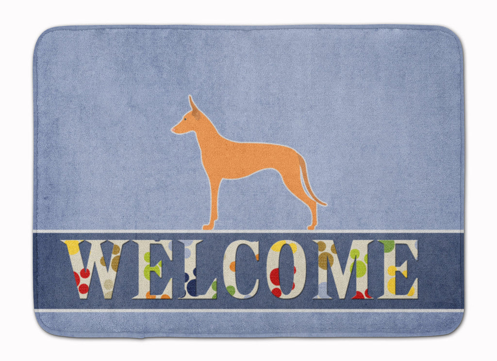 Pharaoh Hound Welcome Memory Foam Kitchen Mat Machine Washable Anti-Fatigue Cushion Comfort Bath or Kitchen Rug