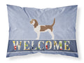 Grand Basset Griffon Vendeen Welcome Standard Pillowcase Lightweight Super Soft Easy Care Decorative Artwork Pillowcase, Standard