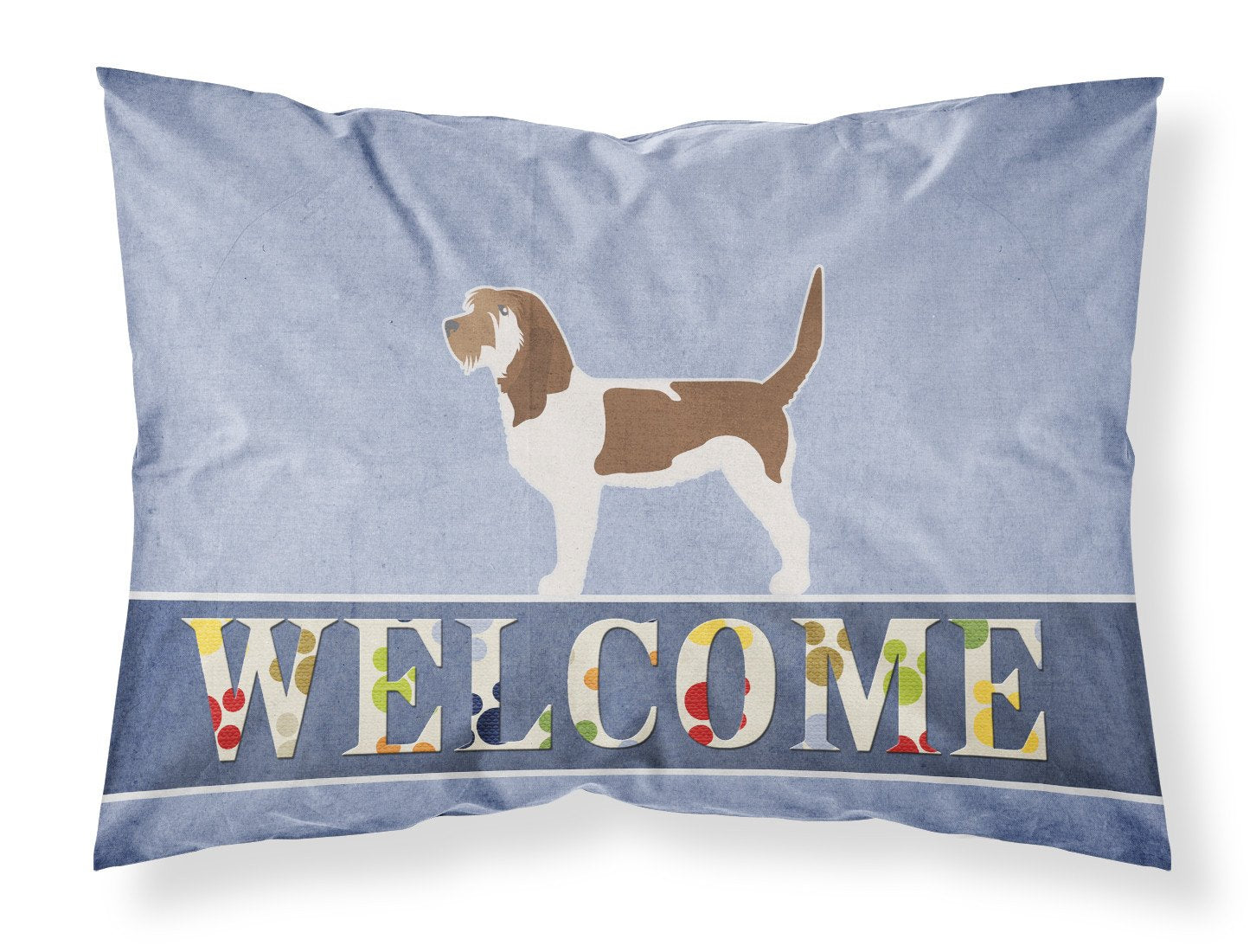 Grand Basset Griffon Vendeen Welcome Standard Pillowcase Lightweight Super Soft Easy Care Decorative Artwork Pillowcase, Standard